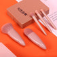 5Pcs Makeup Brushes Tool Set - Resting Beach Face