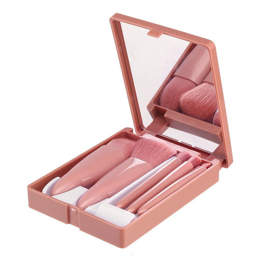 5Pcs Makeup Brushes Tool Set - Resting Beach Face