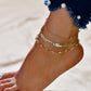 Crystal Beach Anklet - Resting Beach Face