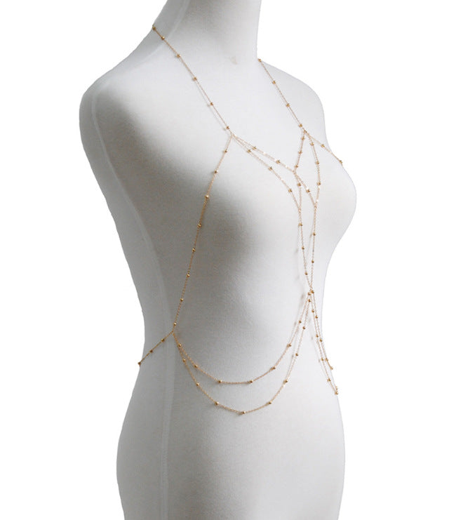 Body Chain Beach Jewelry - Resting Beach Face