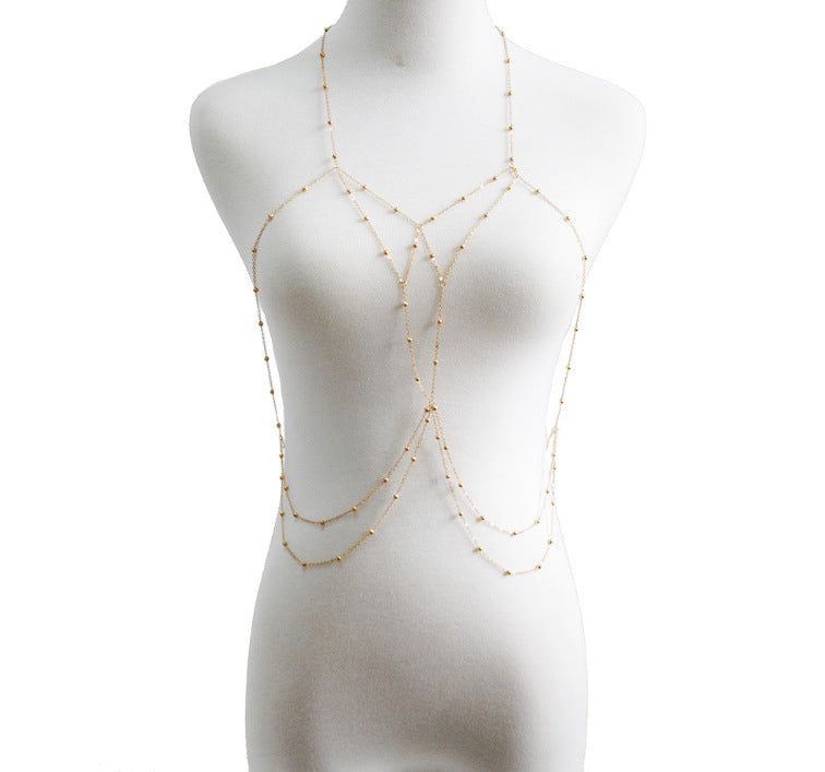 Body Chain Beach Jewelry - Resting Beach Face