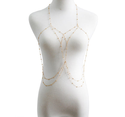 Body Chain Beach Jewelry - Resting Beach Face