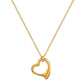 Mia Simple Bracelet Love Heart Furnace Real Gold Cold Necklace