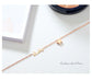 Ava Rose Gold Colour Anklet Lucky Star Chain