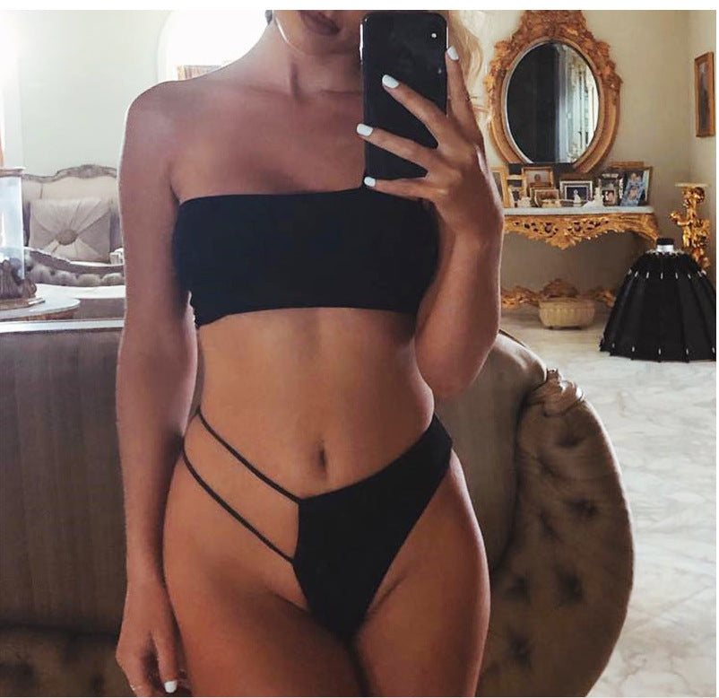 Sultry Silhouette - 2 Piece Bikini - Resting Beach Face