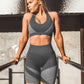 Skinny Striped Sports Fitness Suit - Resting Beach Face