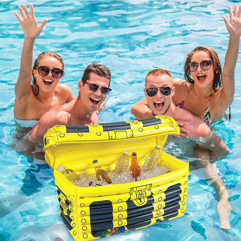 Inflatable treasure box ice bucket - Resting Beach Face