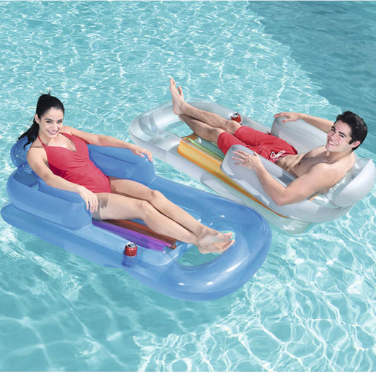 Folding Floating Row Chair With Armrests Floating Bed - Resting Beach Face