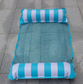 Water Striped Hammock Inflatable Floating Bed - Resting Beach Face