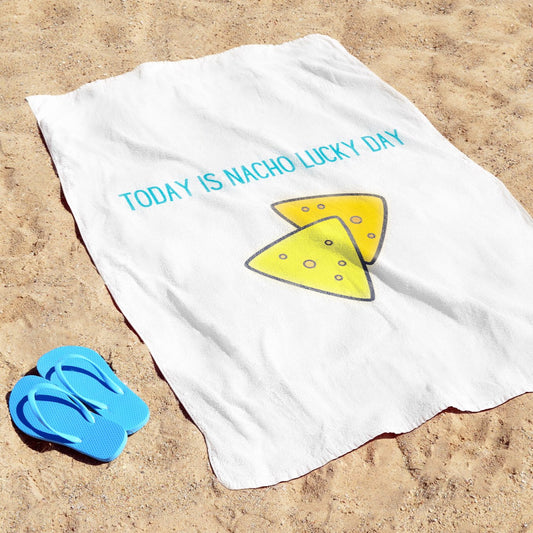 EXCLUSIVE: Nacho Lucky Day! Microfibre Beach Towel - Resting Beach Face