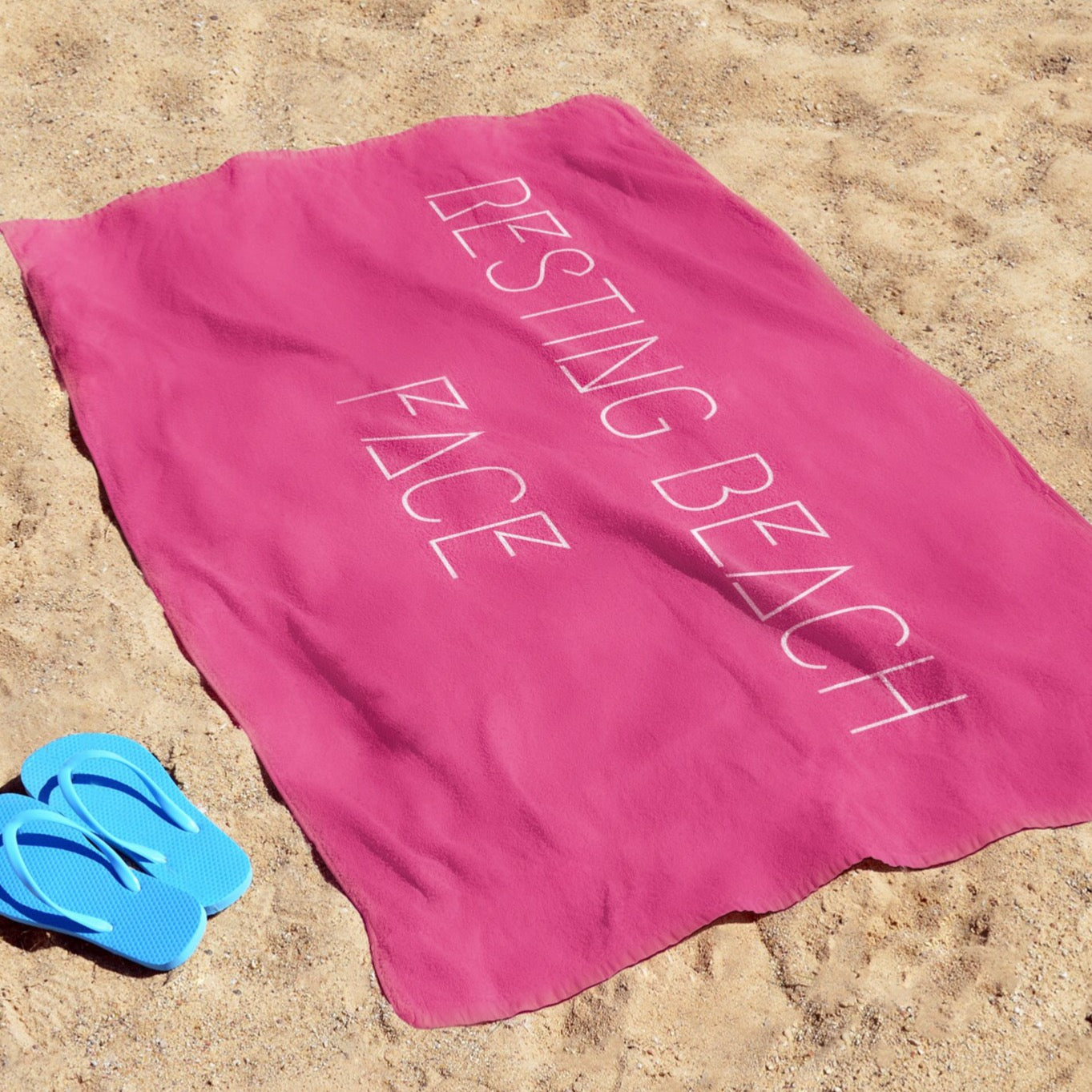 EXCLUSIVE: #RBF Slogan Microfibre Beach Towel - Resting Beach Face
